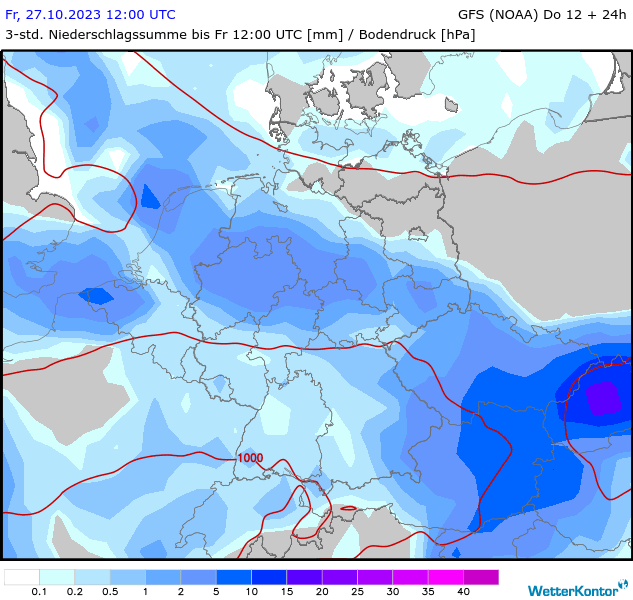 Niederschlag Deutschland - Profikarten - WetterKontor