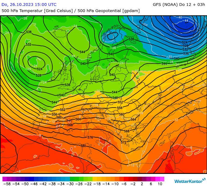 Temperatur 500hPa Europa Profikarten WetterKontor